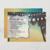 4.25x5.5 Richting Kaart Strand Zonsondergang Palmb (Voorkant / Achterkant)