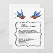 4.25x5.5 Richting Kaart Traditional Bird Tattoo SP (Voorkant / Achterkant)