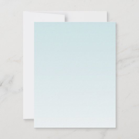 4.25x5.5 Richting Kaart Tropische Bloem op Blauw O (Achterkant)