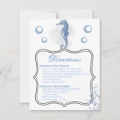 4.25x5.5 Richting Kaart Zeepaardje Zee Ocean Beach (Voorkant)