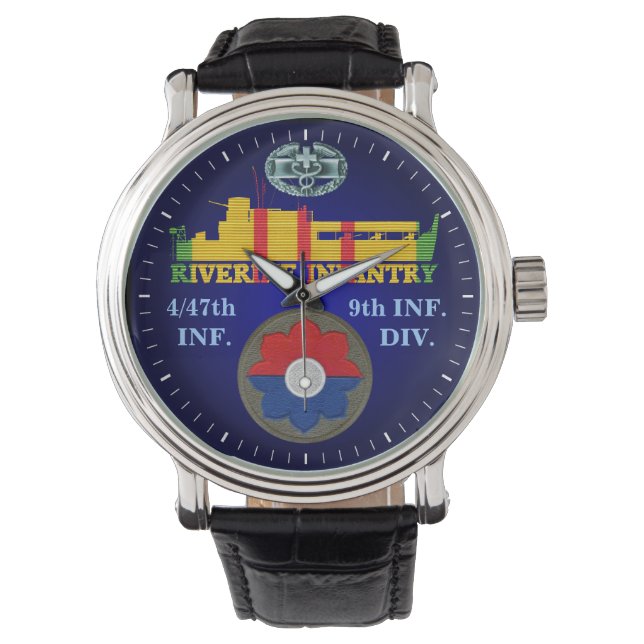 4/47th Inf. 9e div. CMB ATC Watch Horloge (Voorkant)