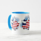 4 - 4 juli Patriottisch Vliegvarken(s) Mok (Voorkant links)