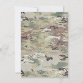 4,5 x 6,25 Carte de remerciements Camo de l'armée  (Dos)