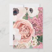 4,5 x 6,25 Carte de remerciements Glit Rose géomét (Dos)