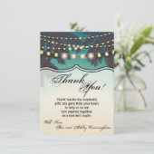 4,5 x 6,25 Carte de remerciements Plage Coucher de (Debout devant)