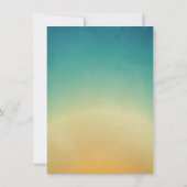 4,5 x 6,25 Carte de remerciements Plage Coucher de (Dos)