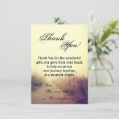 4,5 x 6,25 Carte de remerciements Sunrise Pathway  (Debout devant)