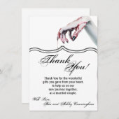 4,5 x 6,25 Carte de remerciements vampire à goutte (Devant / Derrière)