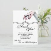 4,5 x 6,25 Carte de remerciements vampire à goutte (Debout devant)