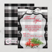 4,5 x 6,25 Carte de remerciements XMAS Truck Chris (Devant / Derrière)