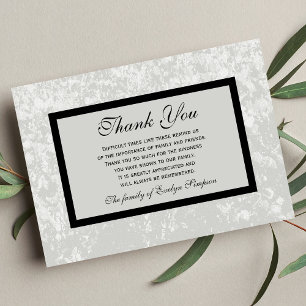 4,5 "x 6,25" Classic Sympathy Dank u Flat Kaart