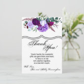 4,5 x 6,25 Hibiscus de lavande Carte de remercieme (Debout devant)