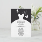 4,5 x 6,25" invitation élégante de Fête de la (Debout devant)