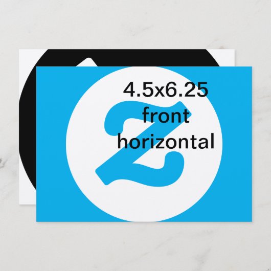 4,5 x 6,25 invitation vertical horizontal (Devant / Derrière)