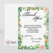 4,5 x 6,25 Succulents de cactus de Bohême Cartes d (Devant / Derrière)