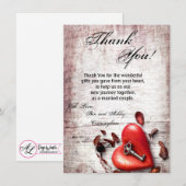 4.5x6.25 Carte de remerciements Bois de campagne c (Devant / Derrière)