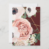 4,5x6,25 Carte de remerciements Géométrique Vin Ro (Dos)