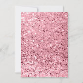 4.5x6.25 Dank u kaart Roos Gouden Glitter (Achterkant)