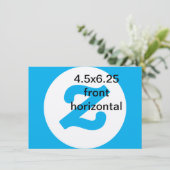 4.5x6.25 horizontale verticale uitnodiging (Staand voorkant)