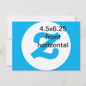4.5x6.25 horizontale verticale uitnodiging (Voorkant)