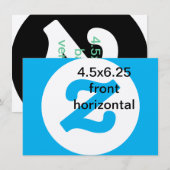 4,5x6,25 invitation horizontale verticale (Devant / Derrière)