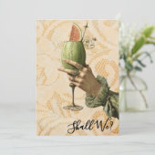 *~* 4 A101 Versierde Cocktail FOTO AFHAKELPARTY Kaart (Staand voorkant)