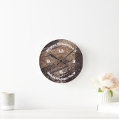 4 Aantal Rusty Black Patina Workshop Garage Ronde Klok (Huis)