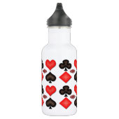 4 Aces-afspeelkaarten Patroon 16oz Waterfles (Rechts)