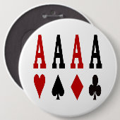 4 Aces Poker Button (Voorkant /achterkant)