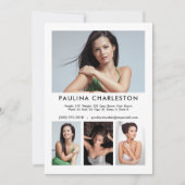 4 Acteur de modèle photo 5x7 Modèle de carte Comp/ (Devant)