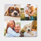 4 Afdrukmagneet Sjabloon vierkant foto rand Magneet (Voorkant)