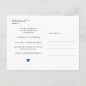 4 afstuderen voor fotocollage modern elegant scrip aankondigingskaart (Achterkant)