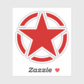 4 Amerikaanse sterrenpotloodstiften Sticker (Vel)