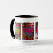 "4 AS" de TripStops 11 onces. tasses de graffiti (Devant gauche)