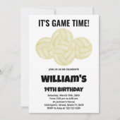 4 balles Volleyball Anniversaire Invitations (Devant)