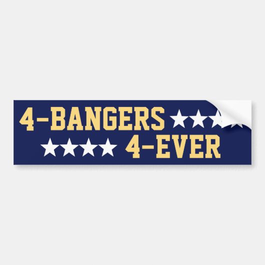 4 Bangers 4 Oosterstersterren Bumpersticker (Voorkant)