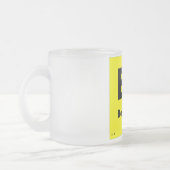 4 Beryllium | Periodieke tabel van elementen Matglas Koffiemok (Links)