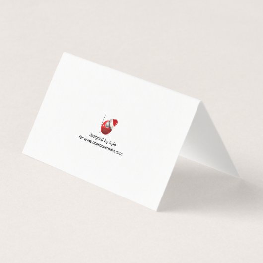 4 BIRDS Folded Card Kaart (Achterkant)