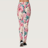 #4 Bloemen patroon Leggings (Achterkant)