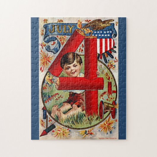 4 Boy juli Legpuzzel (Verticaal)