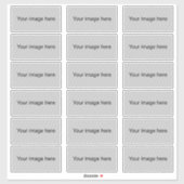 4" brede stickers - 18 sticker vel (Vel)