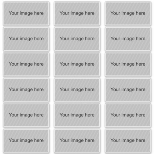 4" brede stickers - 18 sticker vel (Voorkant)