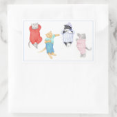 4 CADEAUX EN Stickers Rectangle PAJAMAS (Sac)