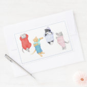 4 CADEAUX EN Stickers Rectangle PAJAMAS (Enveloppe)