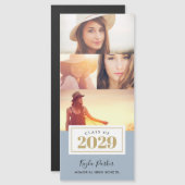 4 Cartes Faire-part de graduation magnétique photo (Devant / Derrière)