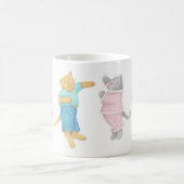 4 CHATS EN PYJAMA Mug Blanc (Centre)