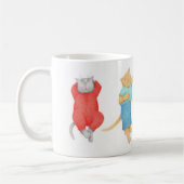 4 CHATS EN PYJAMA Mug Blanc (Gauche)