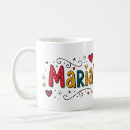 4 Color Maria 1 - Doodles Koffiemok