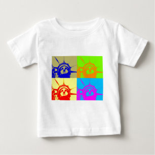 4 Colour Pop Art Lady Liberty