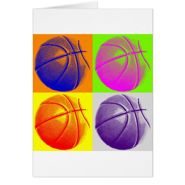 4 couleurs Pop Art Basketball (Devant)